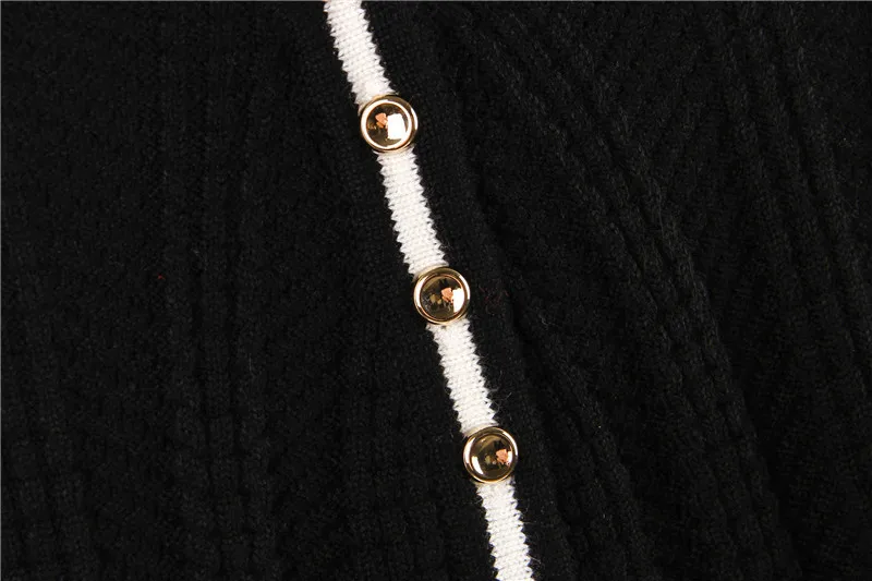 

DEAT 2021 New Women's Fashion Loose Hooded Long Sleeve Asymmetrical Chain Contrast Color Knitted Sweater Autumn Winter 7E1052