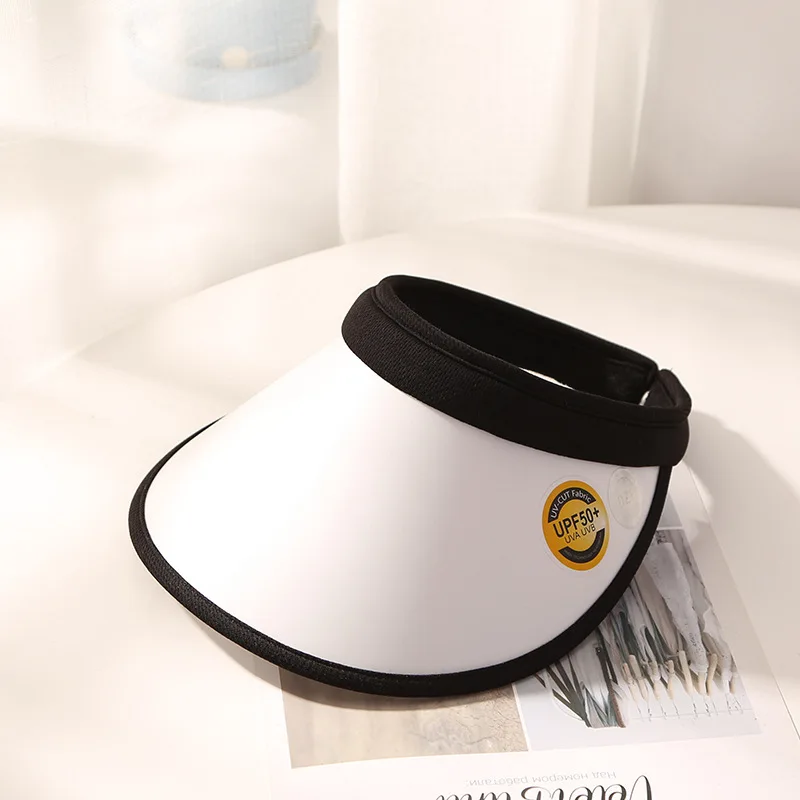 High Quality UPF50+ Sunscreen Sun Hat Women Summer Beach Visor Hat Lady Fashion Face Protect Empty Top Hat Bike Riding Sport Hat