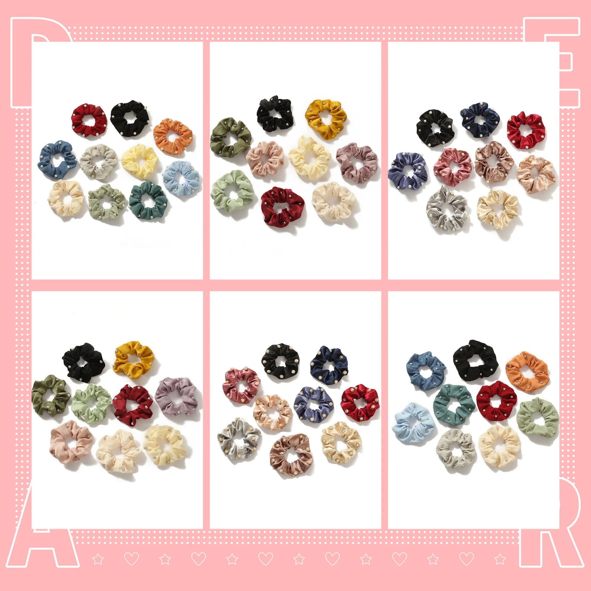 

32Colors New Velvet Hair Tie Hair Tie Elastic Hair Band Pure Color Women Girls Headdress Ponytail Hairpin 2021 Spring