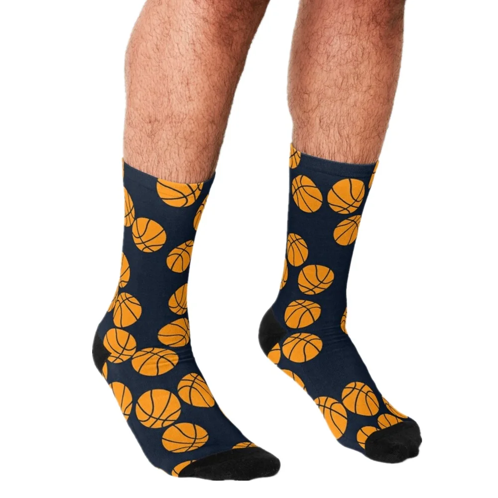 Забавные Мужские Носки оранжевые носки с забавным рисунком монстров в стиле