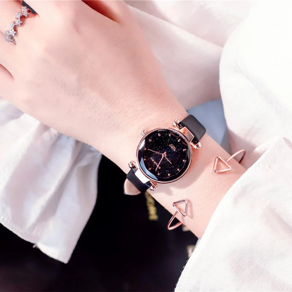 Женские часы с блестящими кристаллами 2020 модные блестящие женские браслетом под