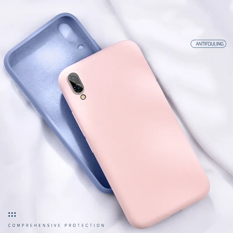 Liquid Silicone Phone Case For Huawei P30 Lite P20 P10 Pro Ultra Soft Mate 9 10 20 Nova 4 Honor Back Cover |