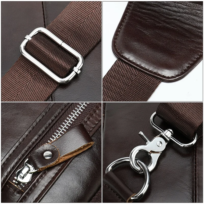 WESTAL мужские shouldr Сумка Слинг натуральная кожа мужская сумка через плечо для