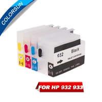 colorsun refillable for hp 932 933 ink cartridges for hp932 xl officejet 6100 6600 6700 7110 7610 7612 7510 7512 with arc chips