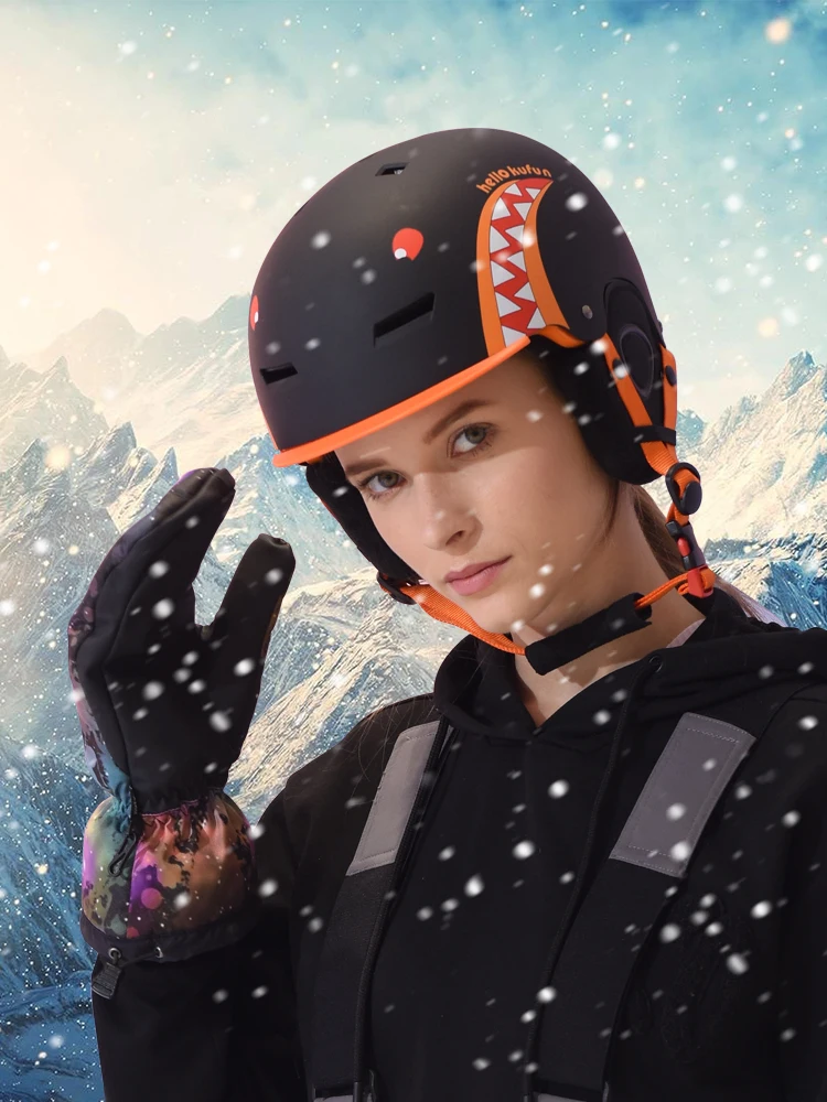 Шлем Kufun для лыж сноуборда зимних видов спорта велоспорта снега мужчин женщин