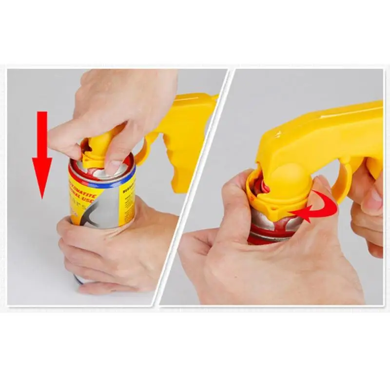 

Spray Adaptor Paint Care Aerosol Spray Gun Handle with Full Grip Trigger Locking Collar Car Maintenance Painting Paint Tool