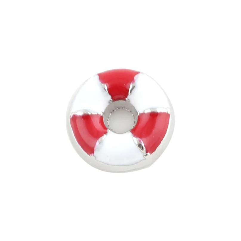 

20Pcs/Lot Doughnut Alloy Floating Charms Hand-made DIY for Glass Lockets