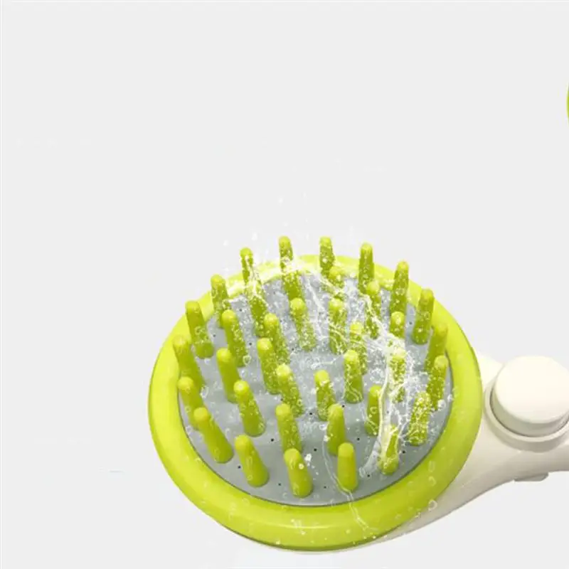 Двойного назначения разбрызгиватель Массаж расчески ванна душ Шампунь чистящие