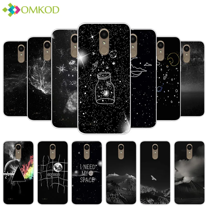 Модный мягкий тпу чехол для телефона LG K10 2017 звездный силиконовый s задняя крышка K