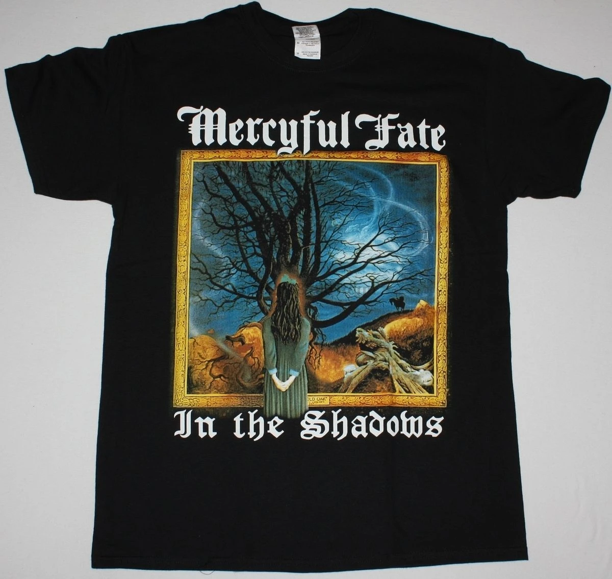 Новая Черная футболка с надписью MERCYFUL FATE IN THE SHADOWS KING DIAMOND HEAVY METAL S-XXL 2019 г. Модная из