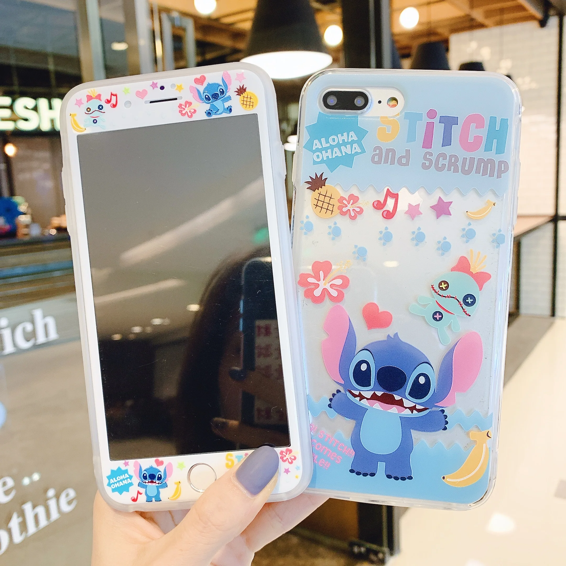 Мультфильм HD защитная пленка чехол для телефона iPhone 11 Pro Max 6 6s 7 8 Plus X XS XR XSMAX стежка