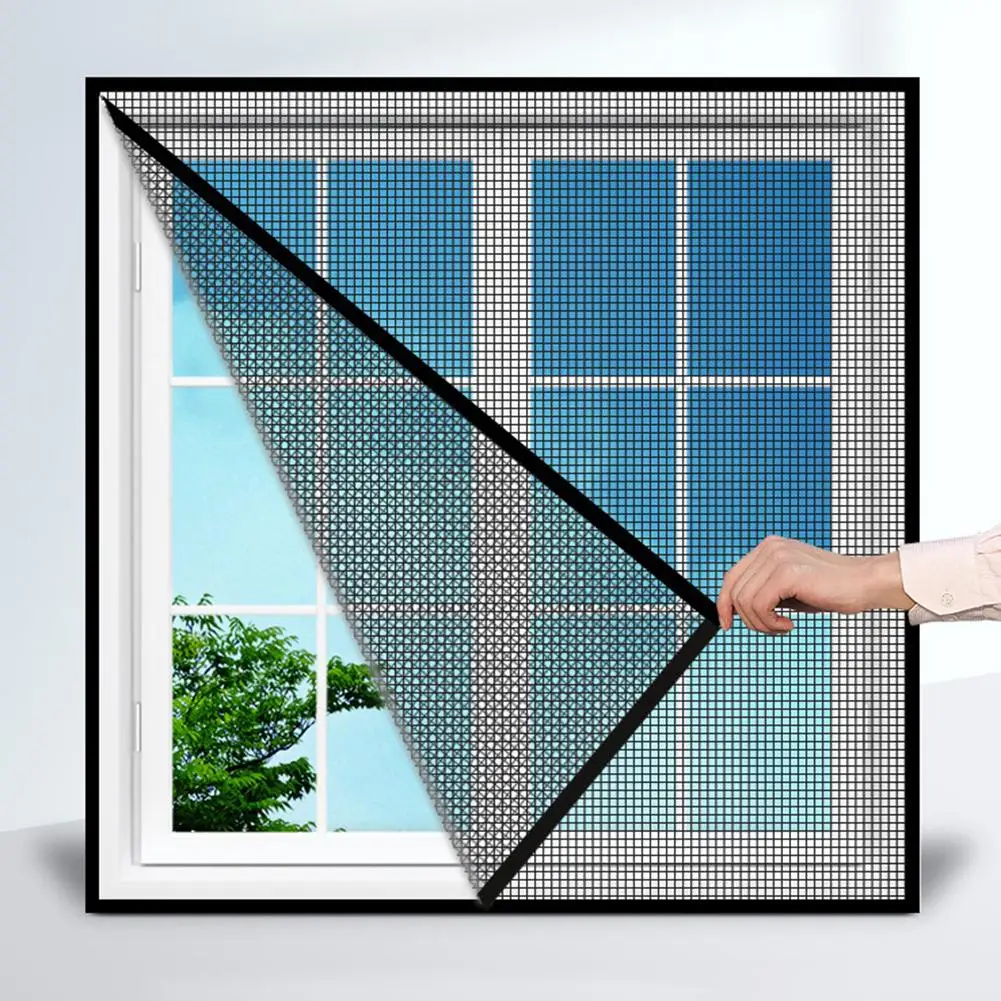 Домашняя противомоскитная сетка для окна от насекомых водонепроницаемая