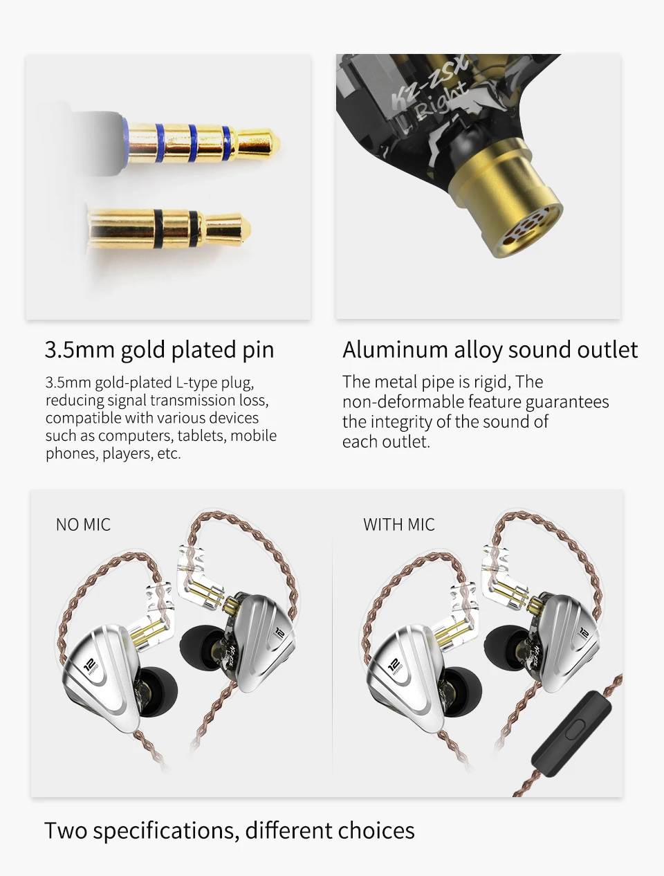 KZ ZSX 5BA+ 1DD гибридные наушники-вкладыши 12 водителей HIFI гарнитура DJ монитор наушники KZ ZS10 AS10 AS12 AS16 C16 C12
