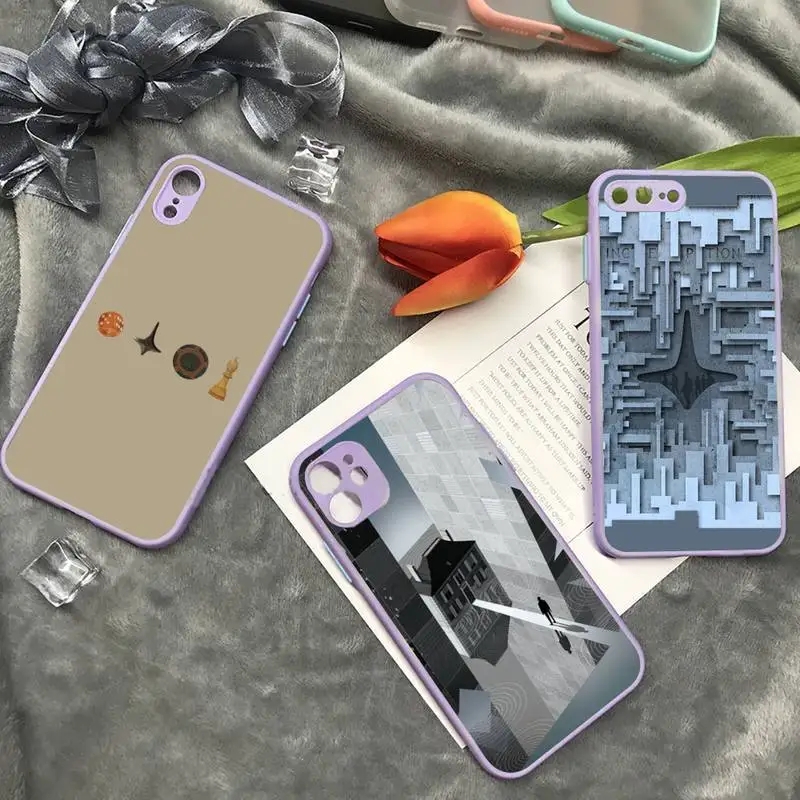 

Inception Movie Science Fiction Phone Case Purple Color Matte Transparent For iPhone 13 12 Mini 11 Pro X XR XS Max 7 8 Plus