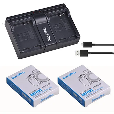 3,8 V 1850mAh EN-EL23 литий-ионная аккумуляторная батарея+ USB двойной комплект зарядного устройства для Nikon COOLPIX P900 P610 P600 B700 цифровой камеры - Цвет: 2 Battery Set