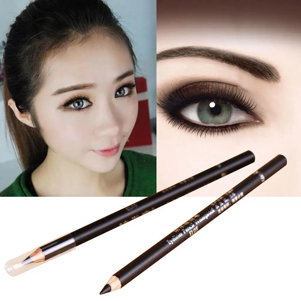 

New 2pcs Eyeliner Pencils Black Long-lasting Without To Tools Eyeliner Easy Color Eye Soft Waterproof Delicate Makeup Bloom