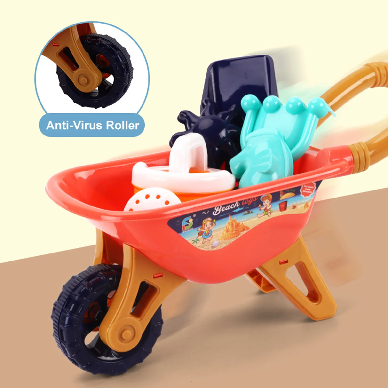 6 шт пляжная игрушка Песочный набор тележка ведро пляж игрушки игры с песком
