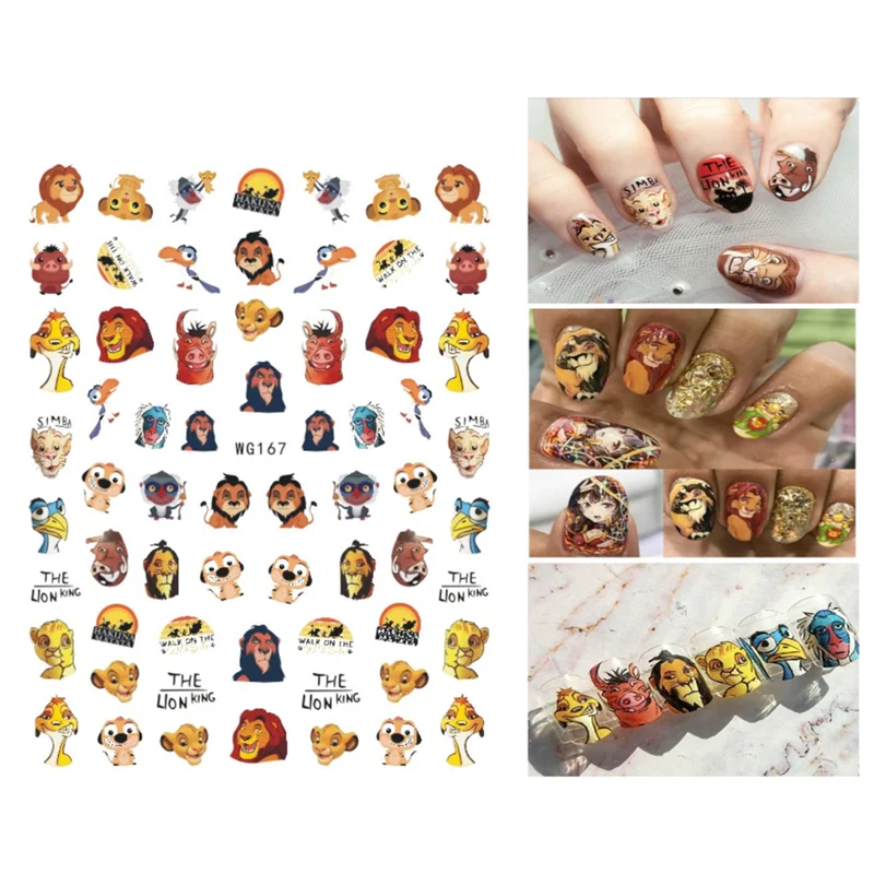 

2021 Best Anime Protagonist Color Nail Stickers Collection Nail Art Decals