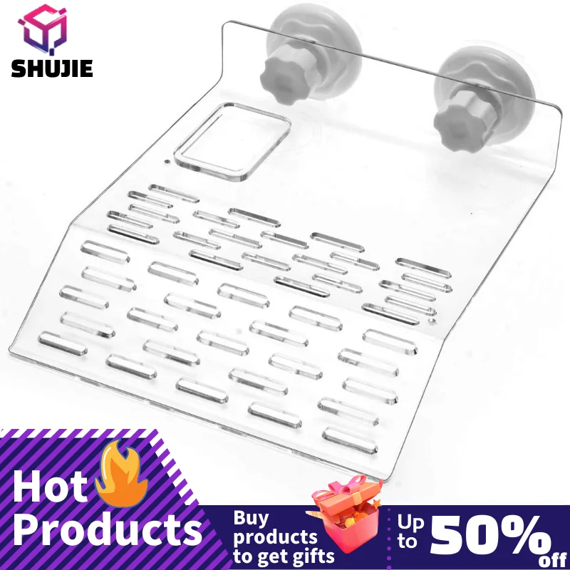 Большая прозрачная платформа для загорания черепах в аквариуме сильным присосками и 2 чашками.