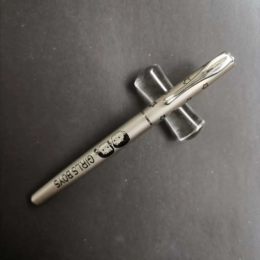 Редкая карманная груша серая авторучка металлическая чернильная ручка изящный