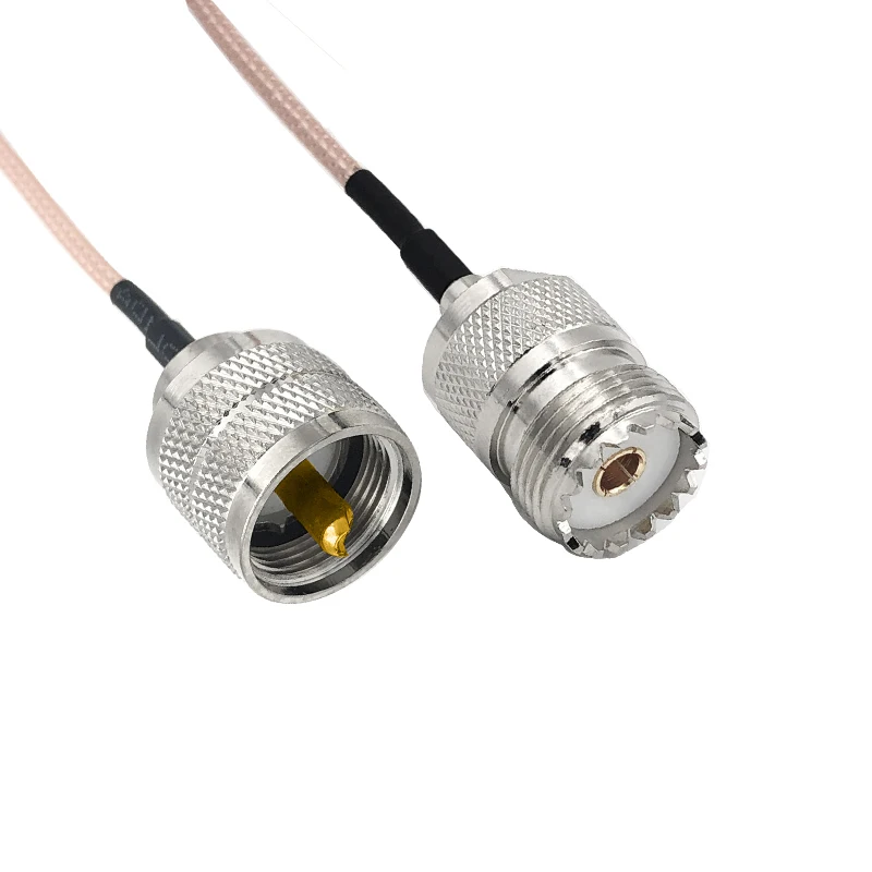Удлинительный кабель для антенны UHF PL-259 Male to SO-239 Female RG316 соединительный Pl259