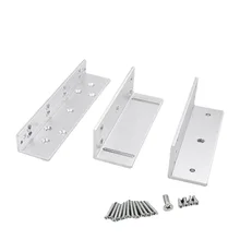 280KG Z Bracket For Access Control System Narrow Door EM Lock Install Z Bracket For 600LBS Magnetic Lock
