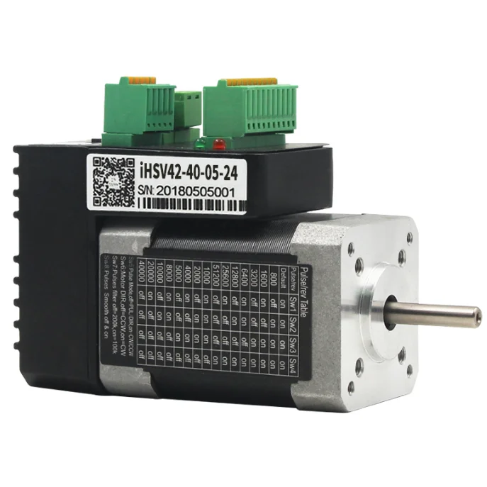 

IHSV42-40-05-24 52W 0.125Nm 4000rpm Integrated AC Servo Motor Driver 24VDC Automated Special 1000 line Encoder