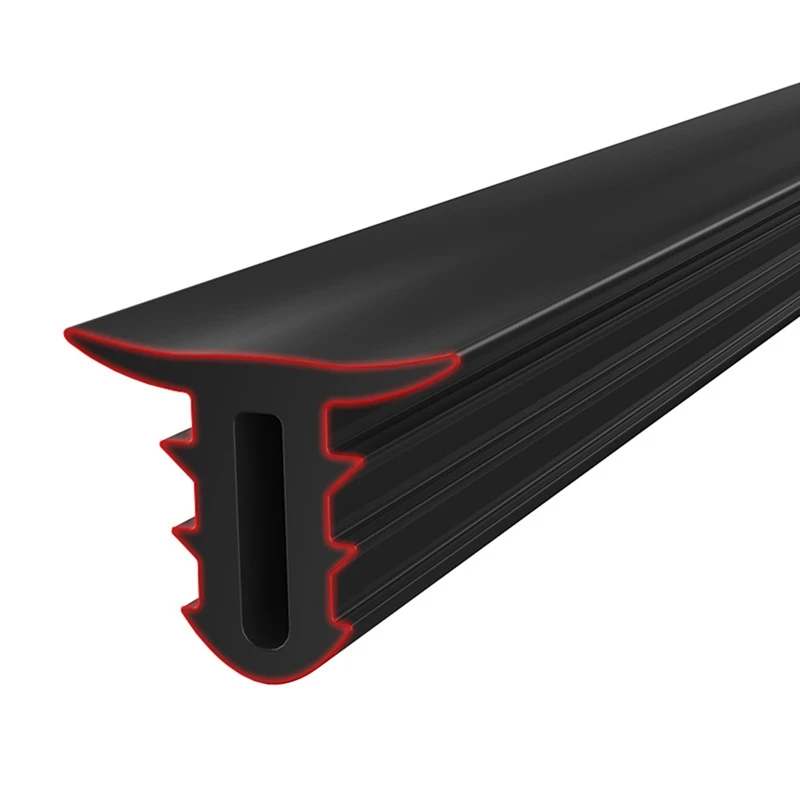 

New 1pc 1.6M Car Universal Instrument Panel Caulking Black Rubber Sealing Strip Elastic Leak-proof, Dust-proof And Soundproof