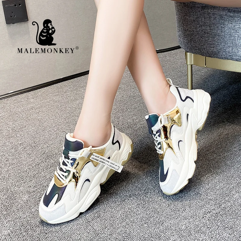 Женские дышащие кроссовки на плоской подошве Comfrot Женская обувь шнуровке