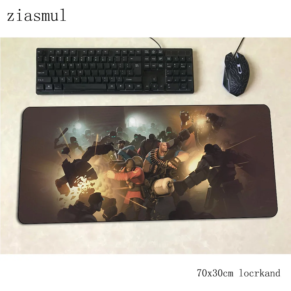 Коврик для мыши team fortress 2, 70x30 см, игровой коврик для мыши, красивый офисный коврик для ноутбука, Настольный коврик на день рождения, игровой коврик, pc gamer, коврики