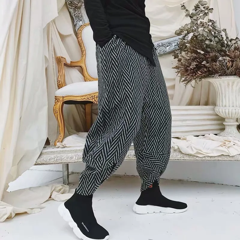 Мужские японские кимоно уличная хип хоп брюки джоггеры спортивные штаны мужские