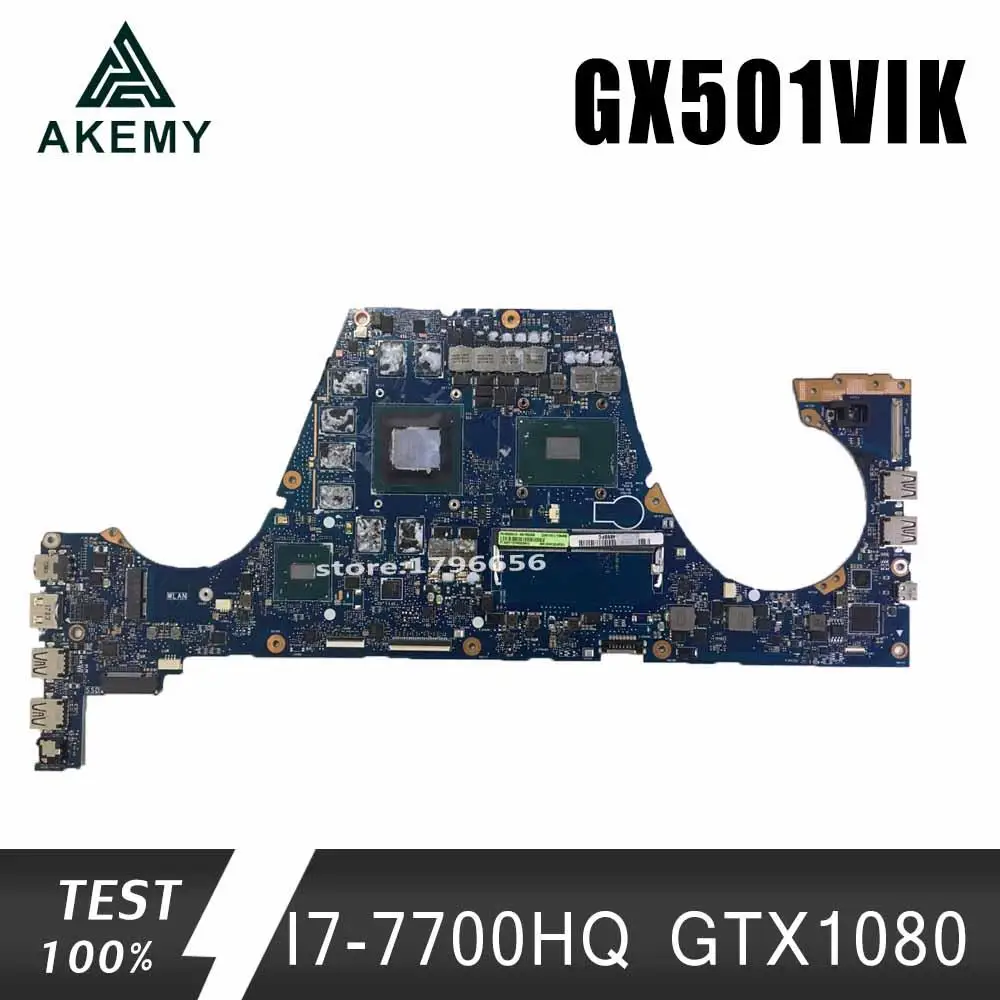 GX501VIK материнская плата I7 7700HQ GTX1080 для ROG ASUS GX501V GX501VI ноутбука (обмен)!|Материнские