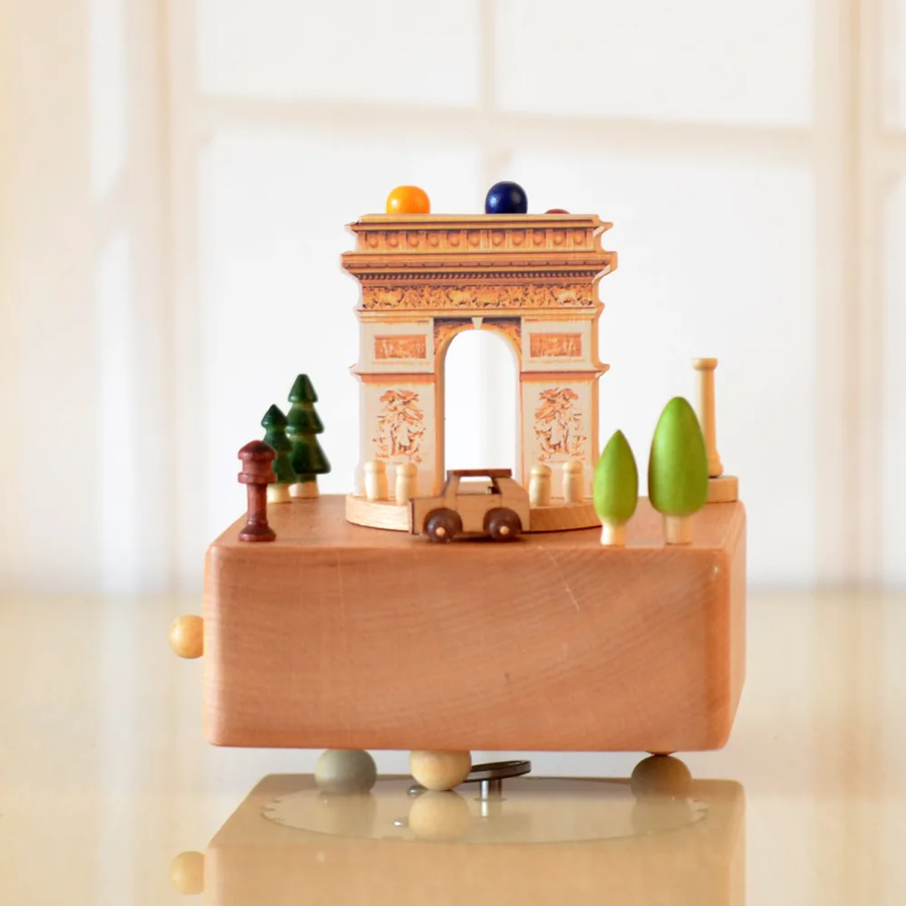 2021 горячая Распродажа Триумфальной арки музыкальная шкатулка Canon ремесла l'Arc