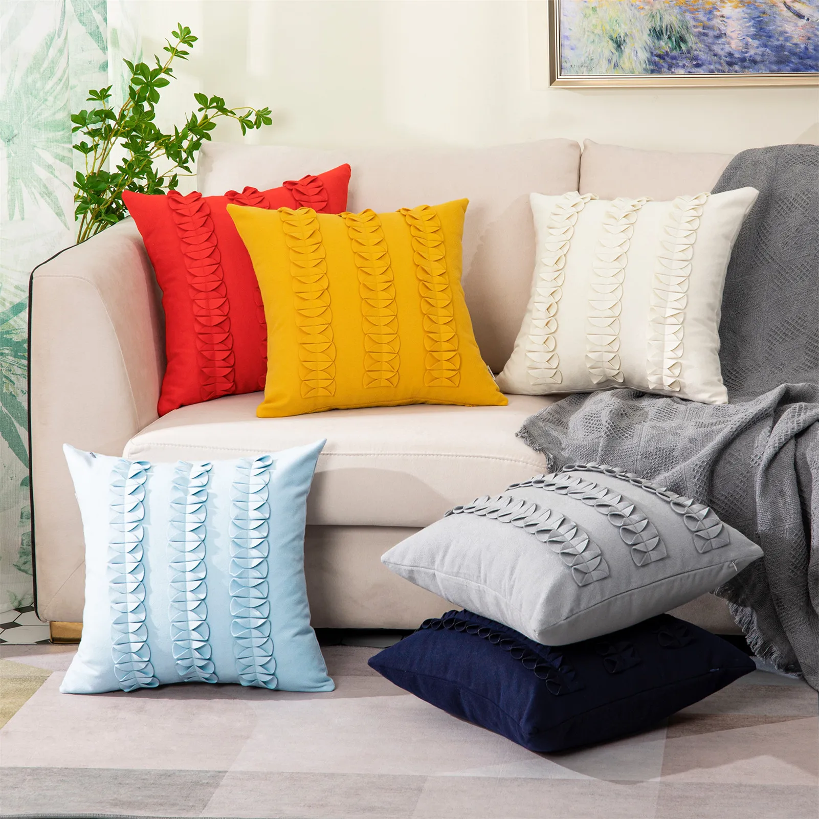 

Topfinel Soft Cute Bow-knot Pillow Cover Cushion Cover Luxury Square decorative Pillows For Sofa Bed Car Home Throw pillows