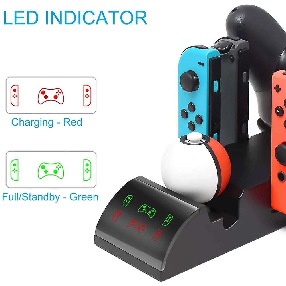 Встроенная зарядная док-станция Nintendo Switch Joycon зарядное устройство для NS Joy-con