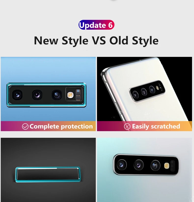 Закаленное защитное стекло для объектива камеры Samsung S10 S10plus защитная пленка и