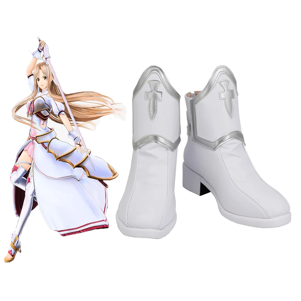 Аниме меч искусство онлайн Yuuki костюм Asuna для косплея (костюмированных игр) shoes