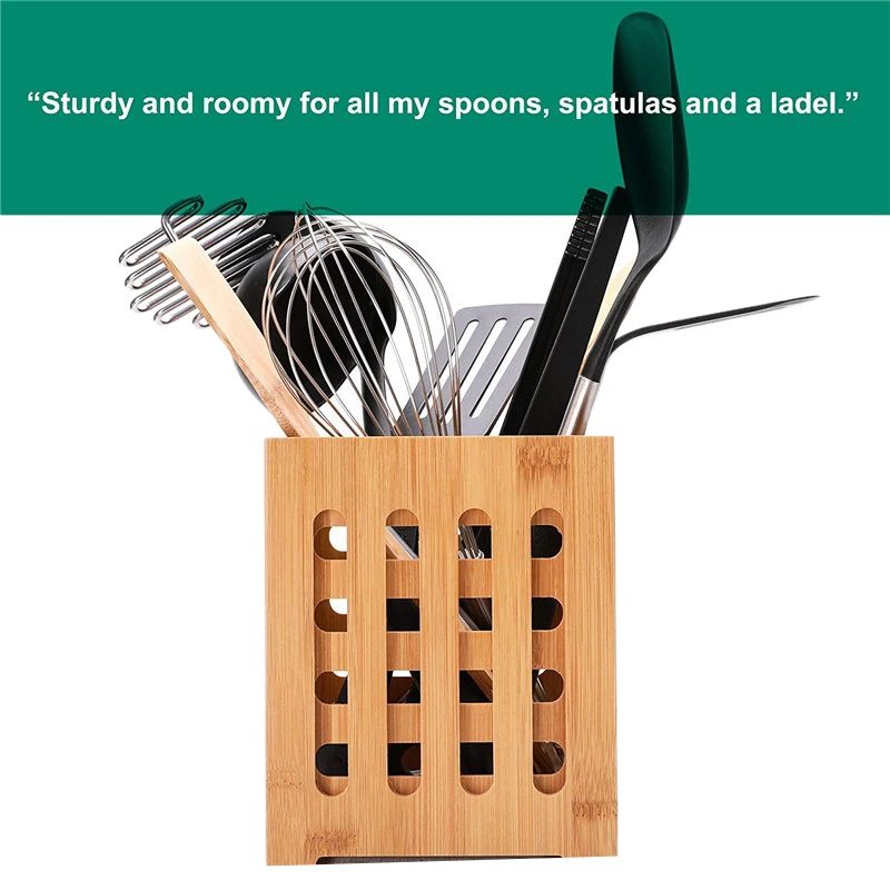 Квадратная деревянная кухонная посуда трубка палочки для еды контейнер набор