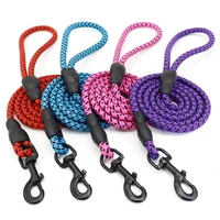 5ft nylon dog leash 1 5m strengthen dog leads rope durable long small medium large dog leash puppy walking lead for pug pitbull
