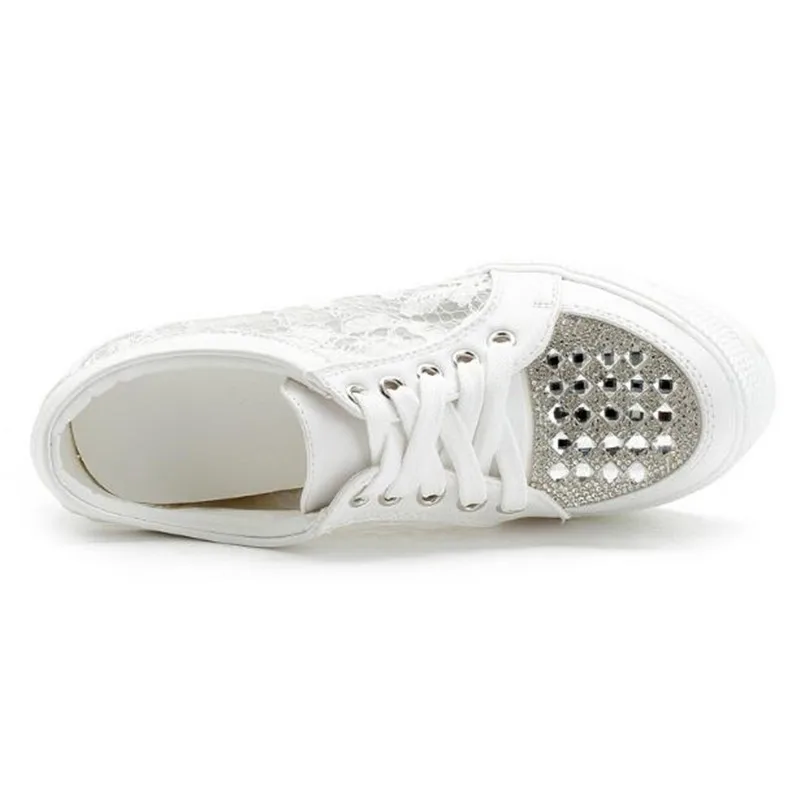 Новинка 2020 года Модные женские сетчатые туфли на высоком каблуке визуально