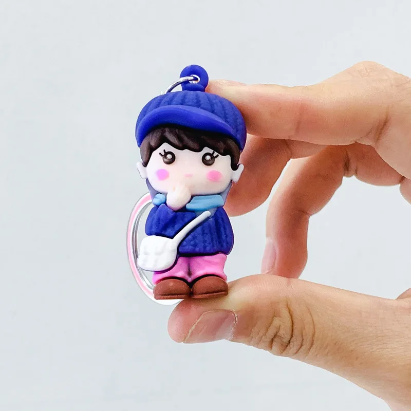 Новинка модный брелок для ключей с героями аниме Студенческая парная кукла