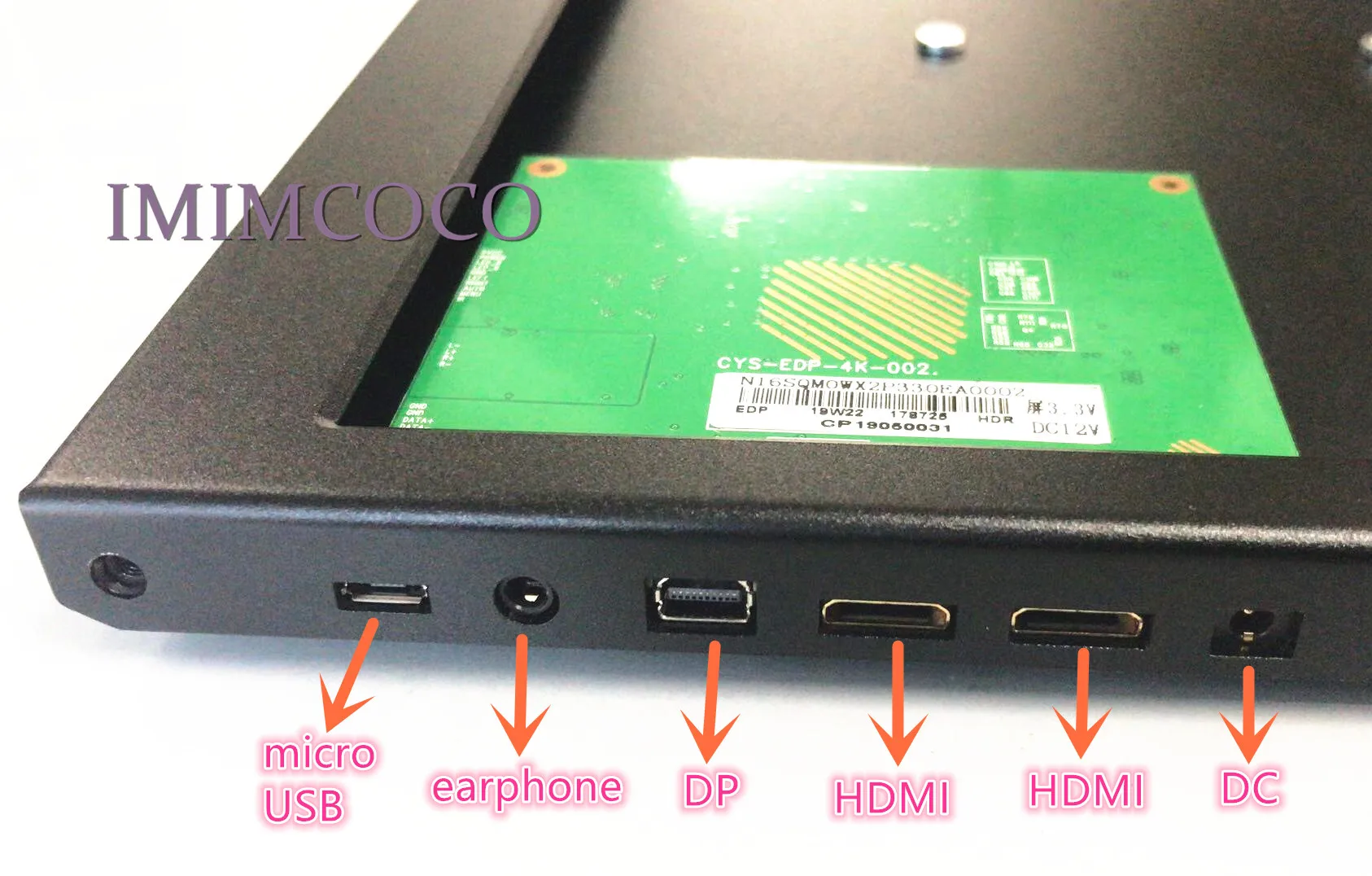 15,6/17,3 дюйма чехол из алюминиевого сплава 2* HDMI+ 1* DP 4K 60Hz или 2K 120HZ плата контроллера драйвера для DIY портативного монитора