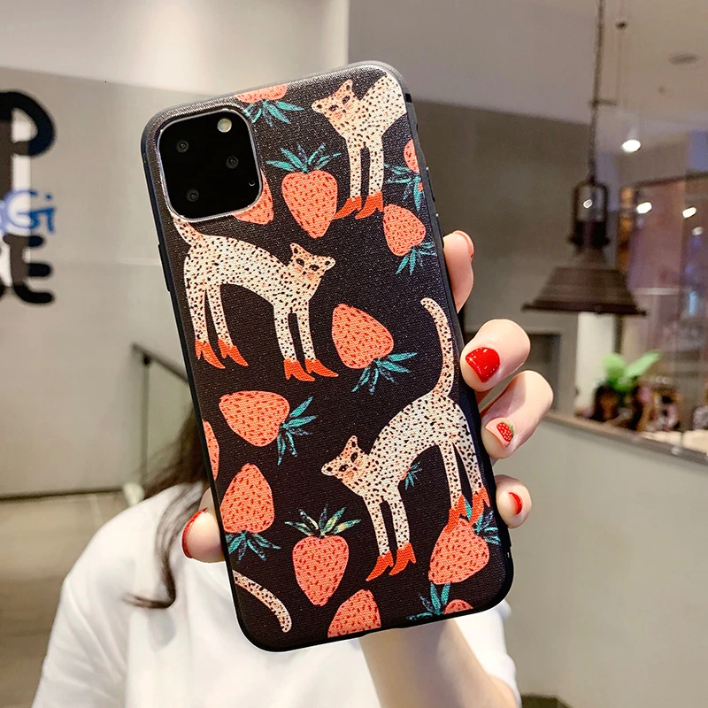 Милый мультяшный чехол для iPhone 11 Pro XS Max XR 11Pro X леопардовая Бабочка Мягкий