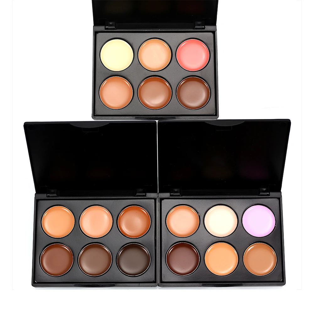 Новинка 2019 Профессиональный 6 цветов Макияж Косметика контур лица консилер