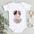 Для маленьких девочек детский летний комбинезон для новорожденных в стиле панк в стиле хип-хоп для маленьких детей; Цельнокроеный комбинезон одежда супер мама Ropa de bebe nia