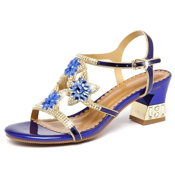 2020 Новое поступление из натуральной кожи Блестящие стразы милые босоножки без