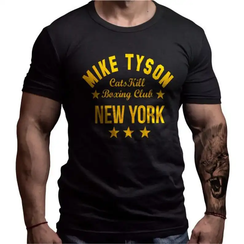 Camiseta de diseño personalizado de Mike Tyson Boxing Camiseta de manga corta para hombre, Camisa de algodón con cuello redondo, de verano, nueva talla, S-3XL