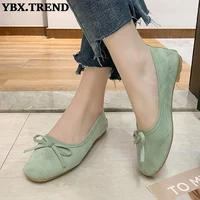 womens loafers female flat fashion ballet shoes butterfly knot ladies slip on single shoe casual elegant soft bottom woman 2021