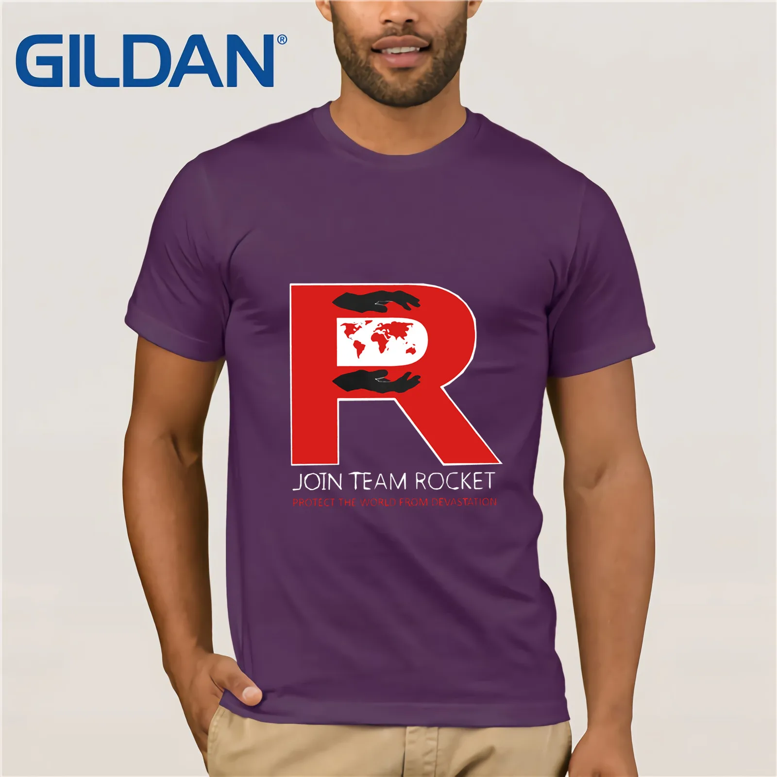 Футболка Join Team Rocket мужская обычная одежда Винтажная футболка с круглым вырезом