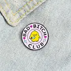 Эмалированные заколки для лацканов TURELOVE, плохая сука, Клубные заколки для лацканов, броши с ножом, значки, модная заколка для рюкзака, подарок для друзей, ювелирные изделия